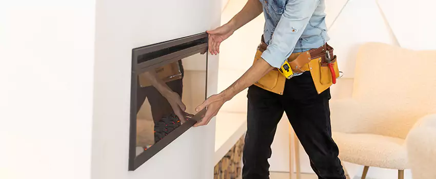 Metal Fireplace Installation in Berkley, Michigan