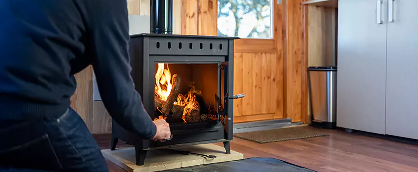 Open Hearth Wood Fireplace Installation in Berkley, MI