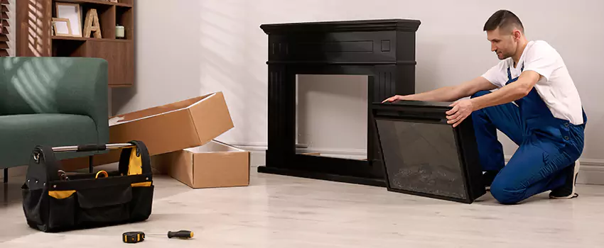 Old Rusted Metal Fireplace Repair And Replacement in Berkley, MI